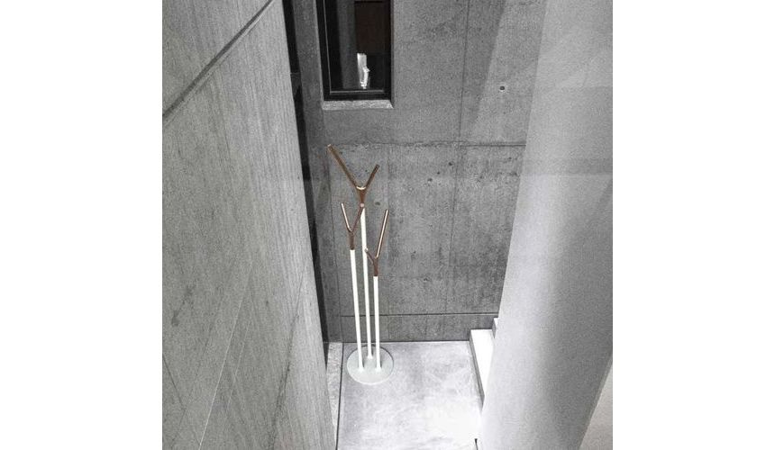 DESIGNBUTIKEN SE COM Frost Wishbone klädhängare vit koppar DESIGNBUTIKEN SE COM Frost Wishbone klädhängare vit koppar