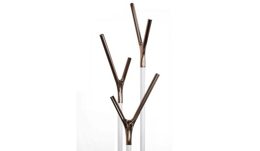 DESIGNBUTIKEN SE COM Frost Wishbone klädhängare vit koppar DESIGNBUTIKEN SE COM Frost Wishbone klädhängare vit koppar